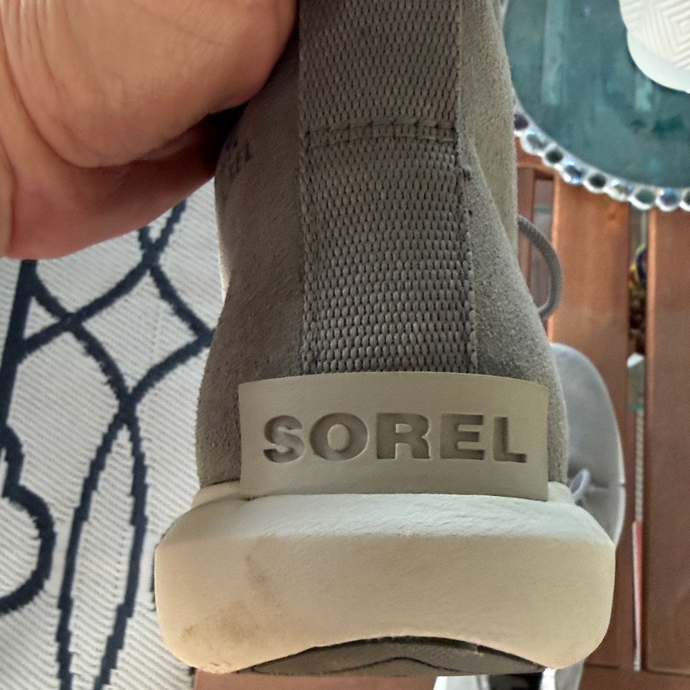 Sorel Gray Waterproof Suede Ankle Boots - Picture 2 of 10